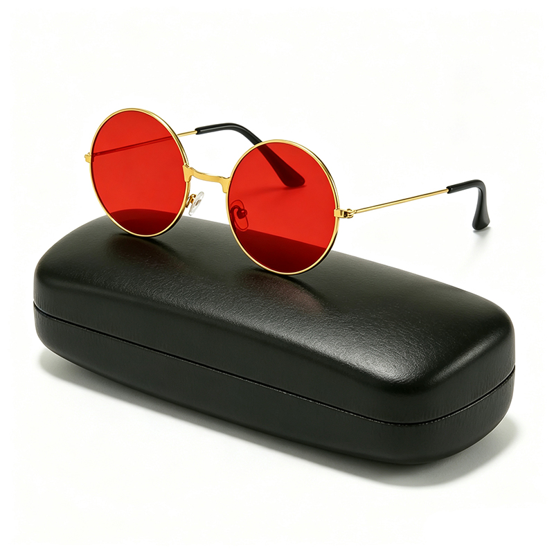 Men'S Accessories Glasses - Classic Vintage Round Frame Sunglasses For