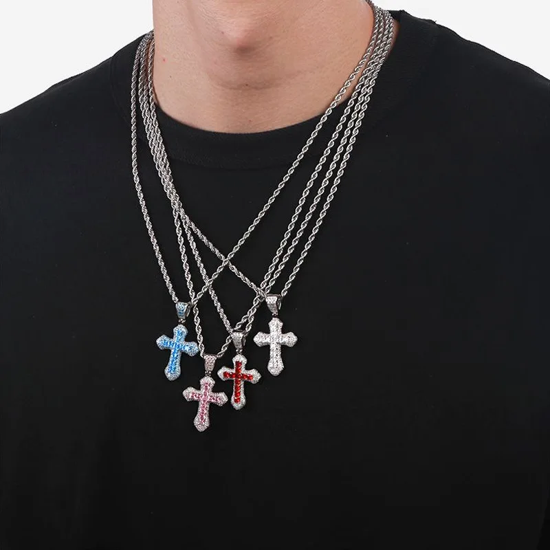 WANZHI Stainless Steel Cross P - Men Accessories Singapore ulasan dan harga