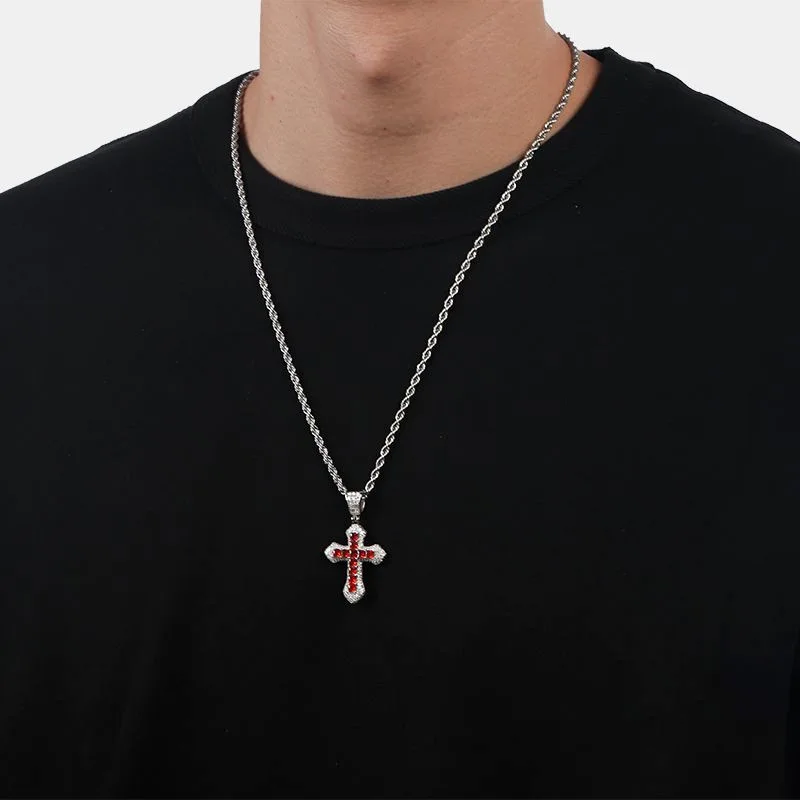 WANZHI Stainless Steel Cross P - Men Accessories Singapore ulasan dan harga