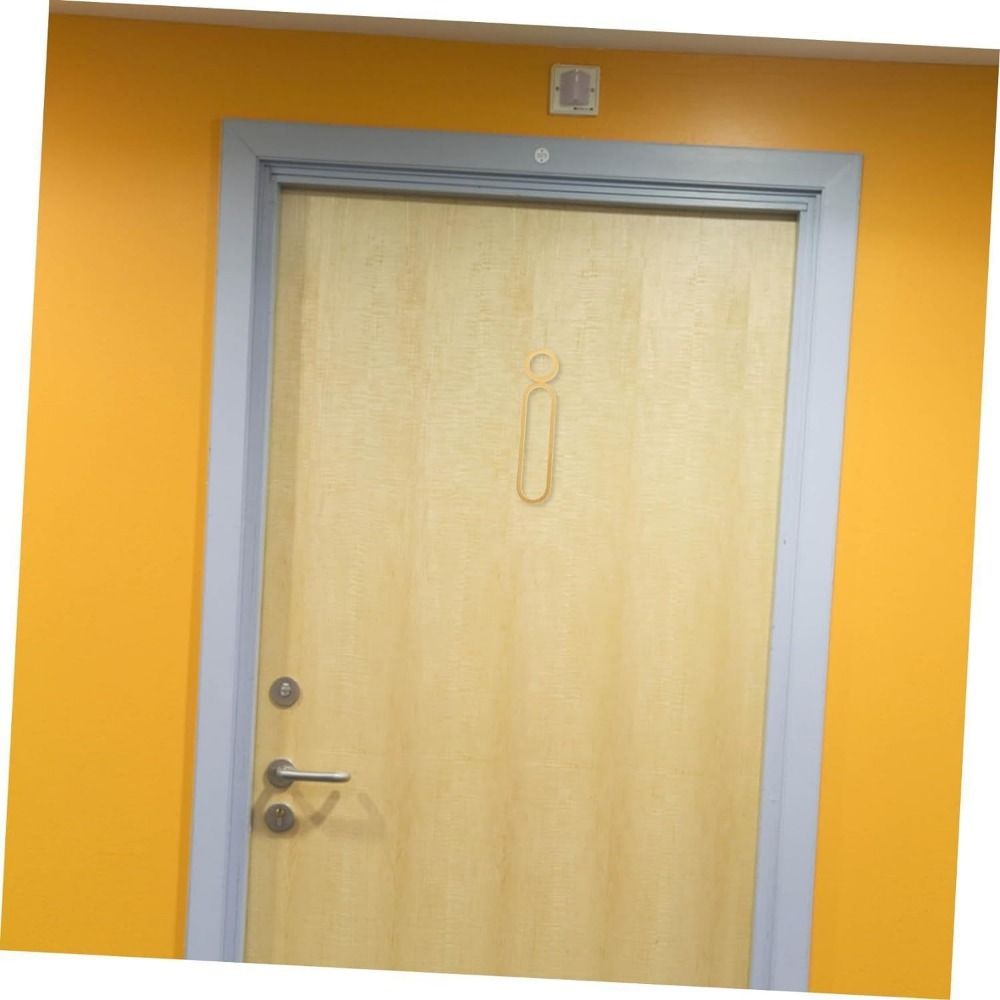 Acrylic Toilet Sign Sticker Me - Men Accessories Shop ulasan dan harga