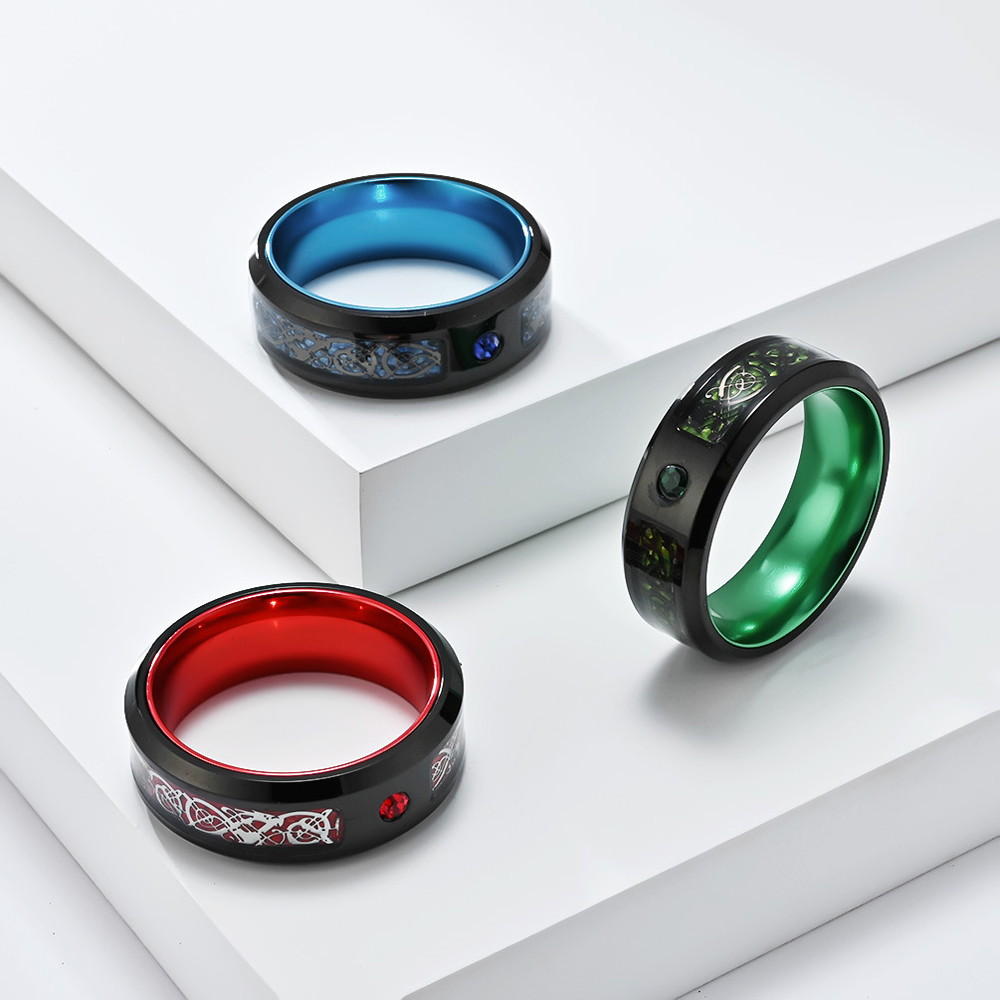 Dragon Ring Stainless Steel Ni - Men Accessories Shop ulasan dan harga