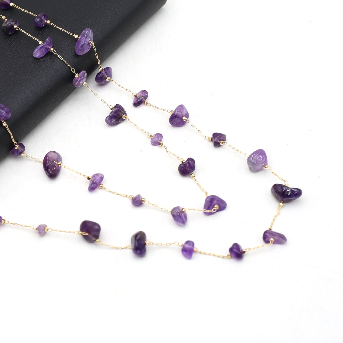 Natural Amethyst Stone Beaded  - Men'S Accessories Glasses ulasan dan harga