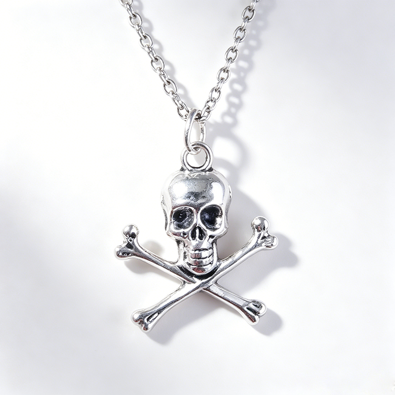Skull Pendant Necklace for Wom - Men Accessories Aesthetic ulasan dan harga