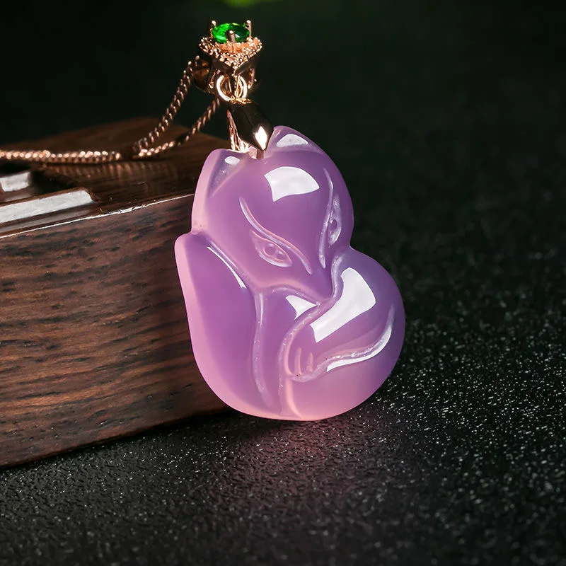 Natural Purple Agate Fox Penda - Men Accessories Wrist ulasan dan harga