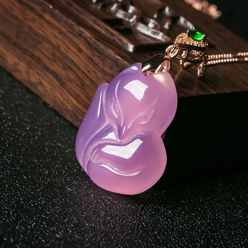 Natural Purple Agate Fox Penda - Men Accessories Wrist ulasan dan harga
