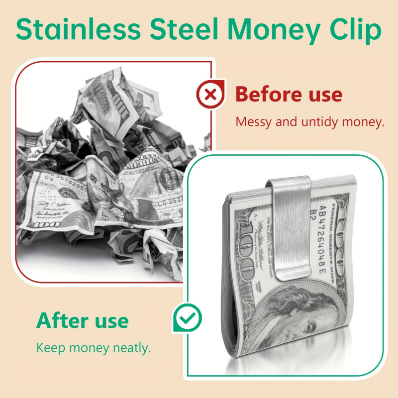 20PCS Stainless Steel Silver S - Card Case Minimalist ulasan dan harga