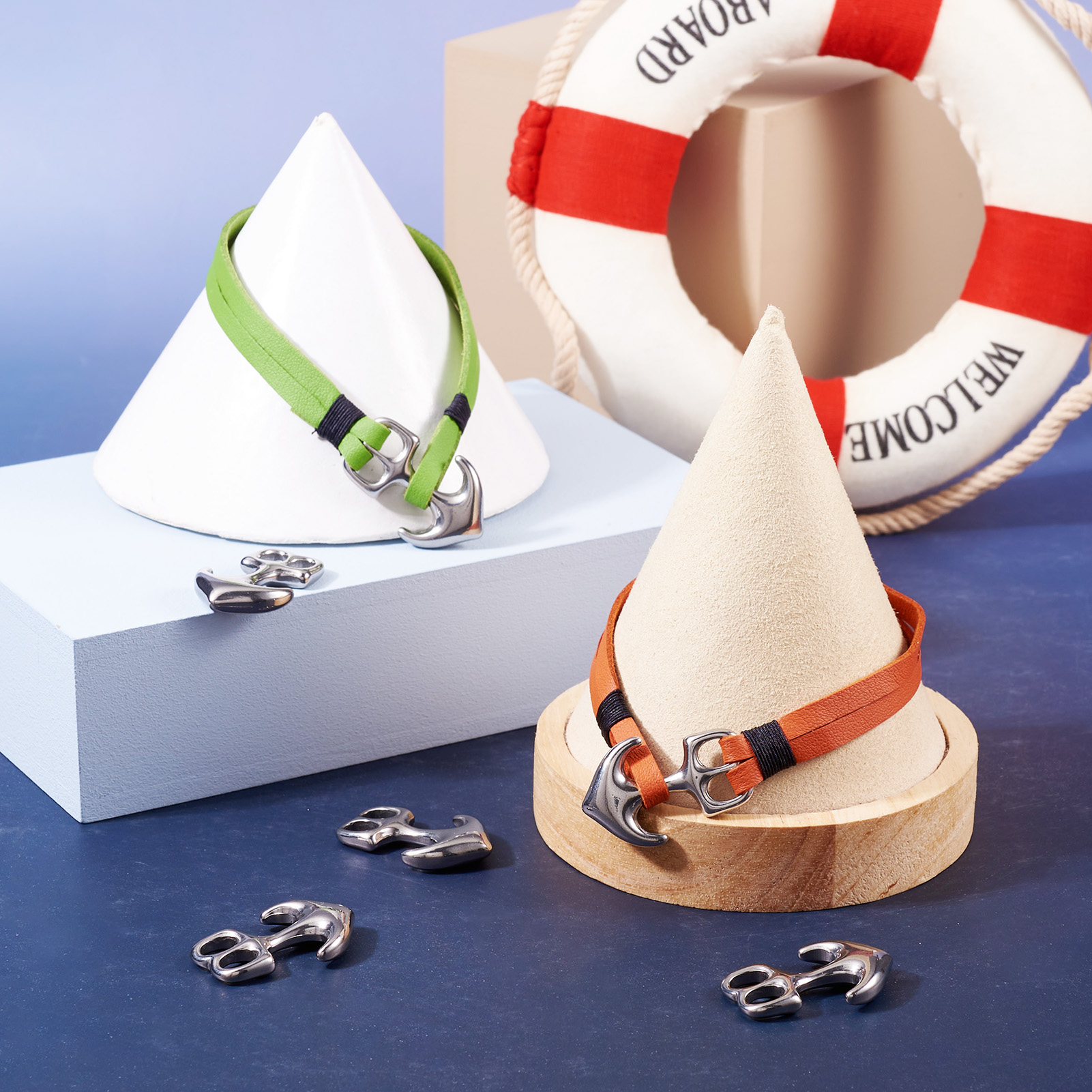 5pcs Anchor Hook Clasps 304 St - Men Accessories Wrist ulasan dan harga