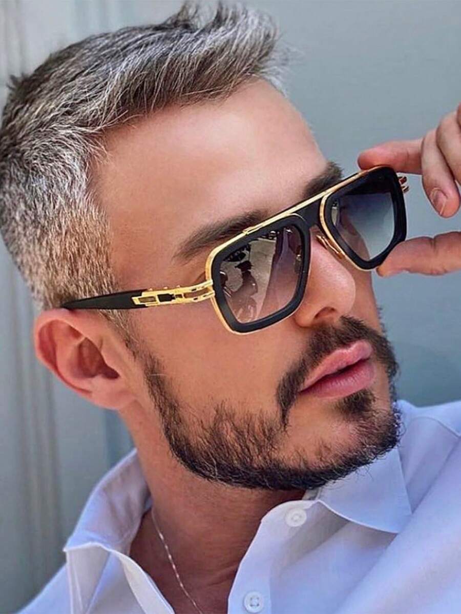 1pc Men's Double Beam Fashion  - Men'S Accessories Glasses ulasan dan harga