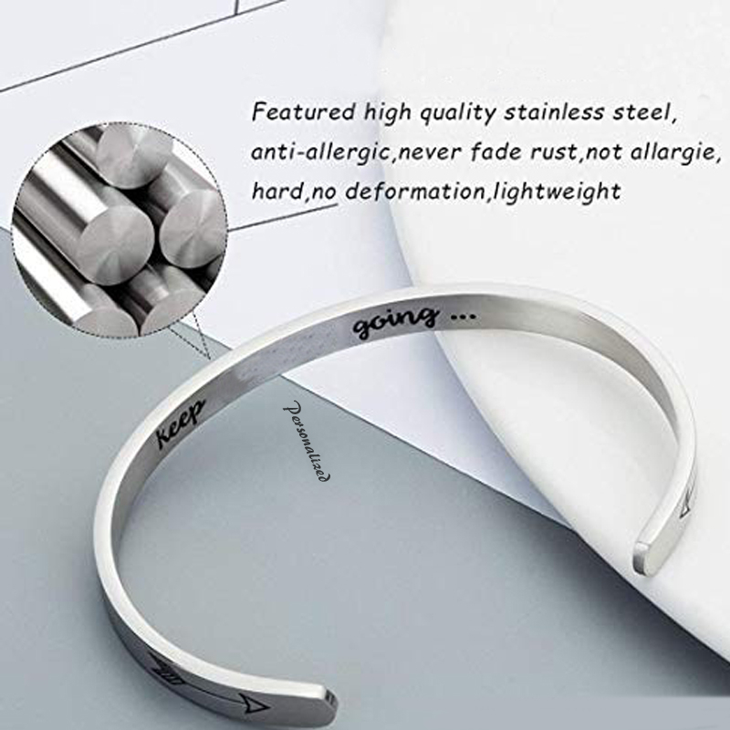 4MM To 8MM Free Engraving Cuff - Men Accessories Wrist ulasan dan harga