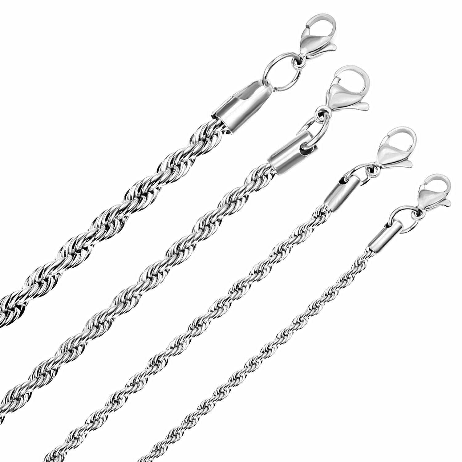 LUXUSTEEL 1pcs Twisted Rope Ch - Men Accessories Singapore ulasan dan harga