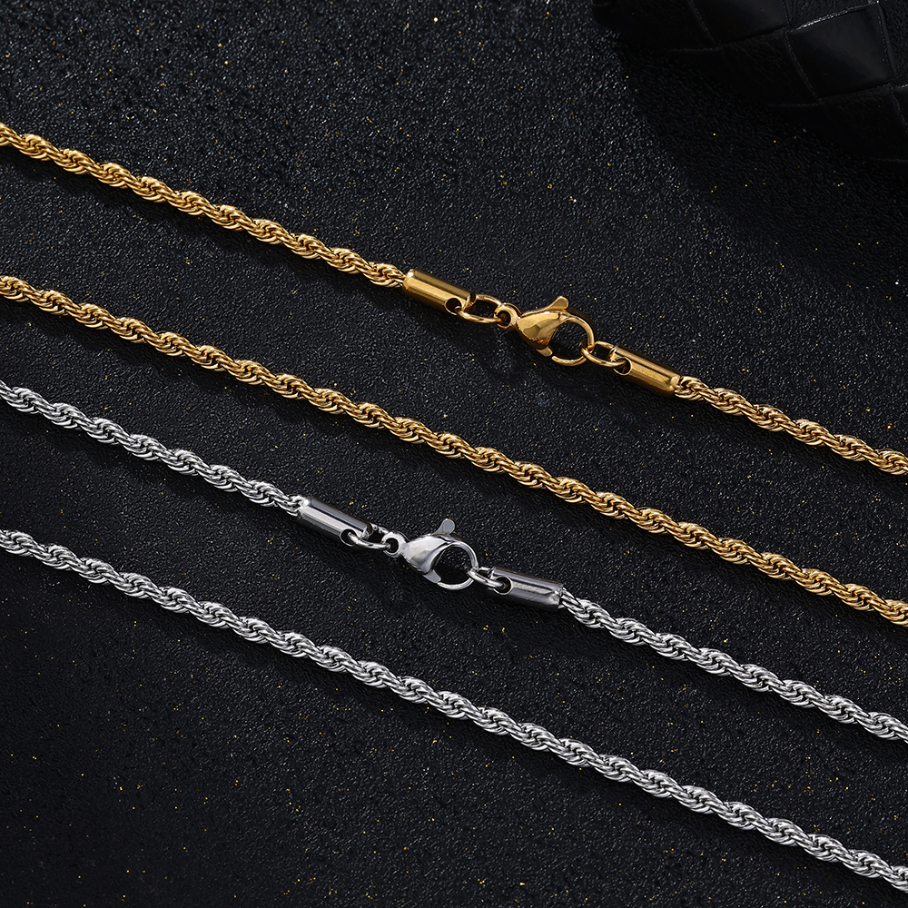 Atoztide Twisted Rope Chain Ne - Men Accessories Singapore ulasan dan harga
