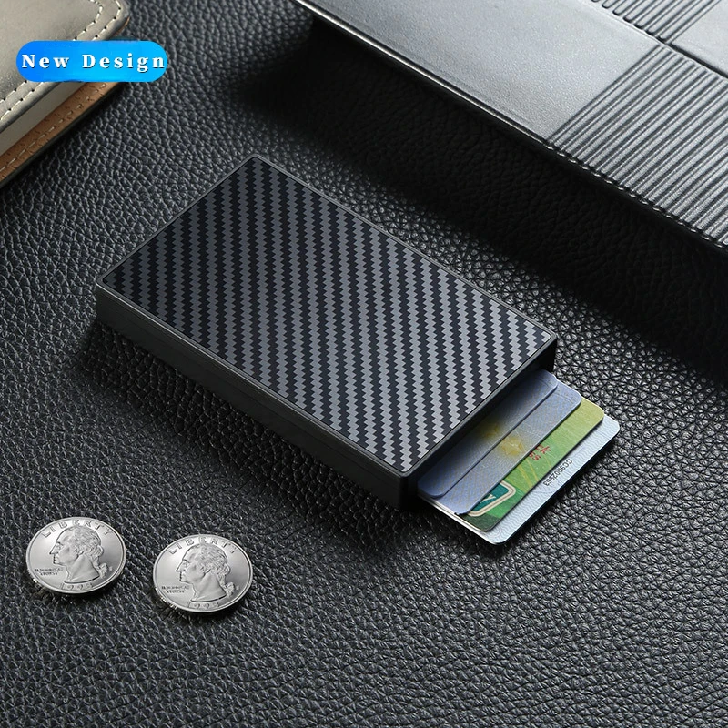 Credit Card Holder Men Coin Bo - Card Case Minimalist ulasan dan harga