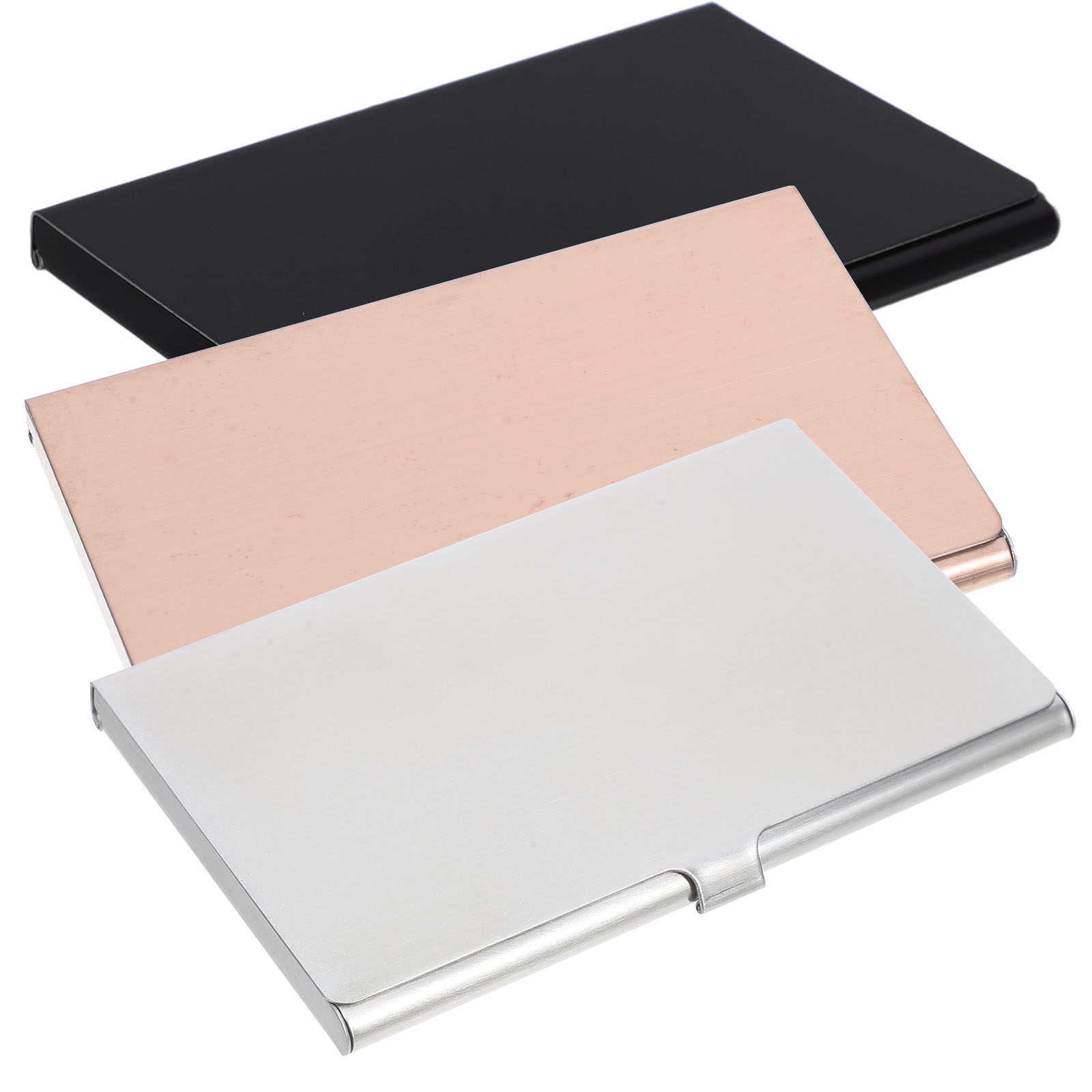 3Pcs Stainless Steel Business  - Card Case Minimalist ulasan dan harga