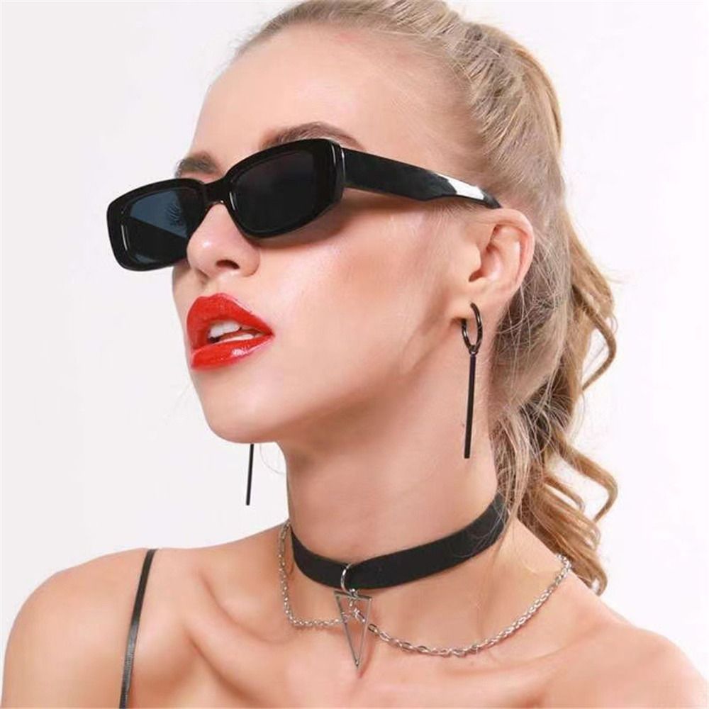 Trendy Narrow Square Frame Y2K - Men'S Accessories Glasses ulasan dan harga