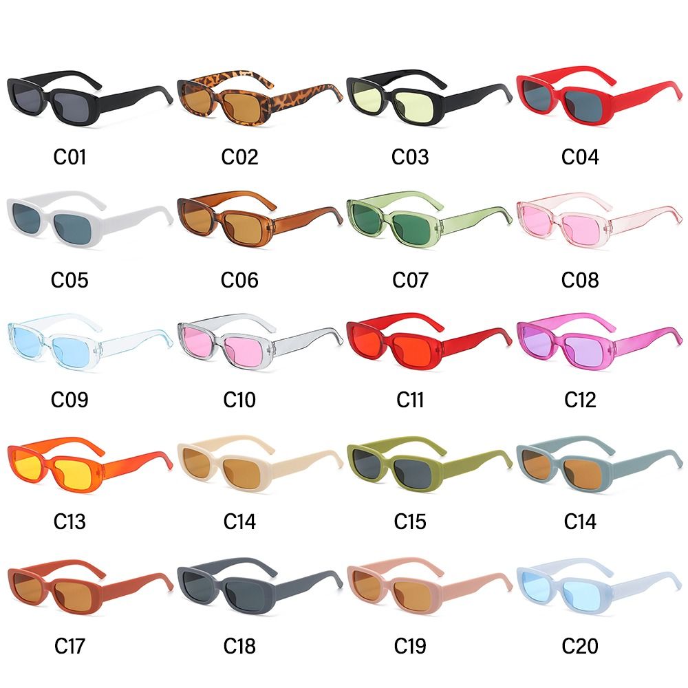 Trendy Narrow Square Frame Y2K - Men'S Accessories Glasses ulasan dan harga