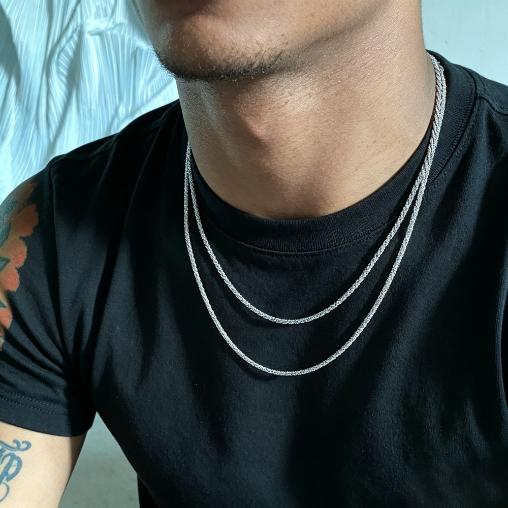2.5mm Simple Singapore Chain N - Men Accessories Singapore ulasan dan harga