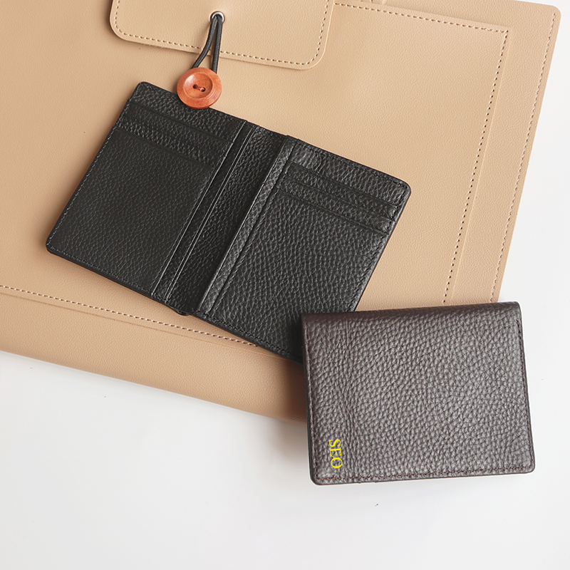 Genuine Leather Card Holder Ma - Card Case Minimalist ulasan dan harga