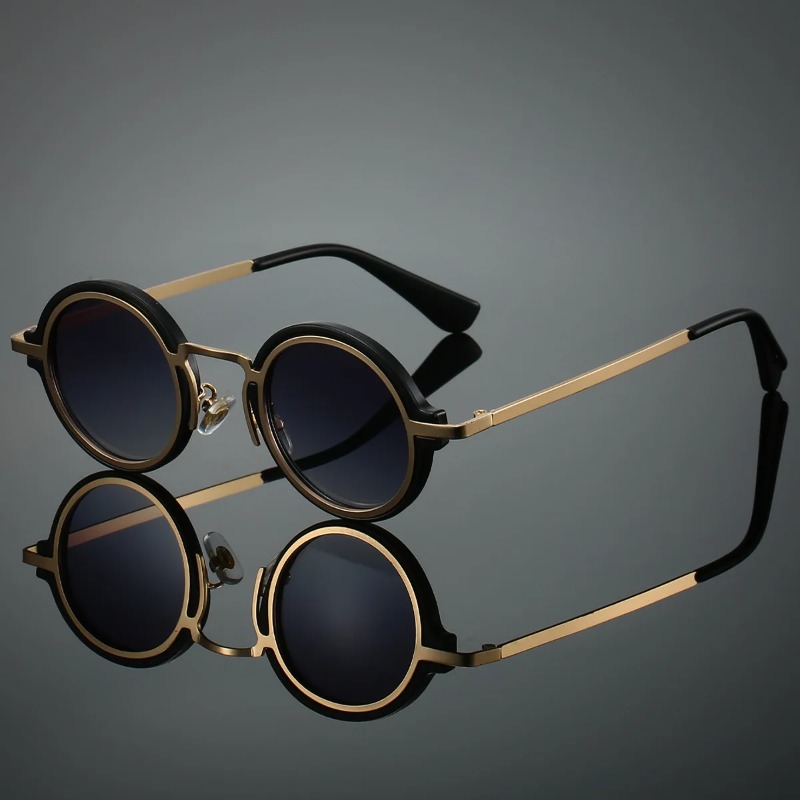New Retro Metal Round Frame Su - Men'S Accessories Glasses ulasan dan harga