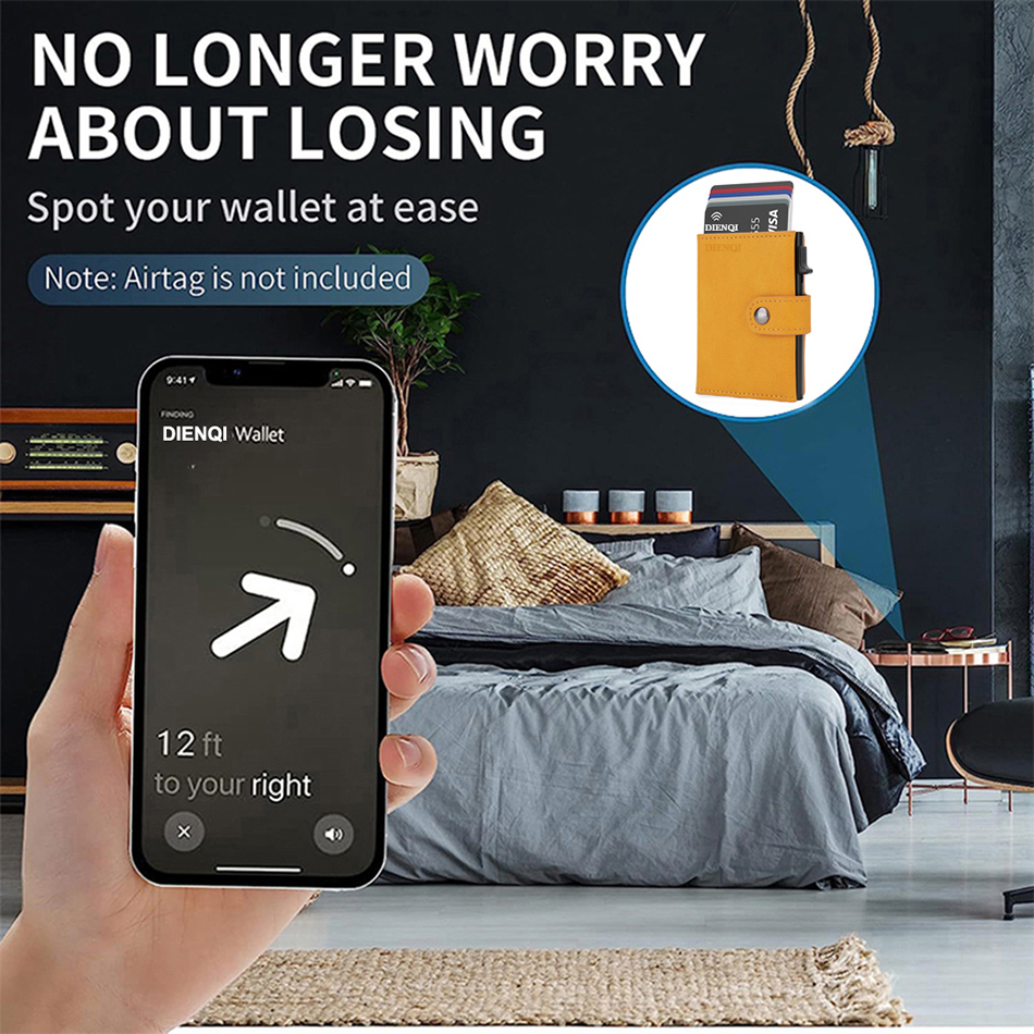 Airtag Wallet Rfid Credit Card - Card Case Minimalist ulasan dan harga